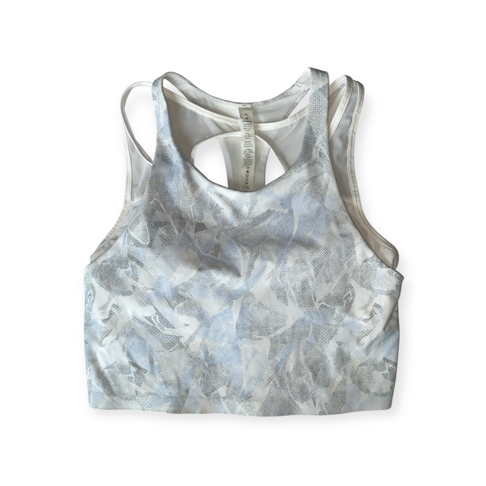 Lululemon Break Free Tank Nulux in Jasmine White Multi size 8 - Picture 4 of 11